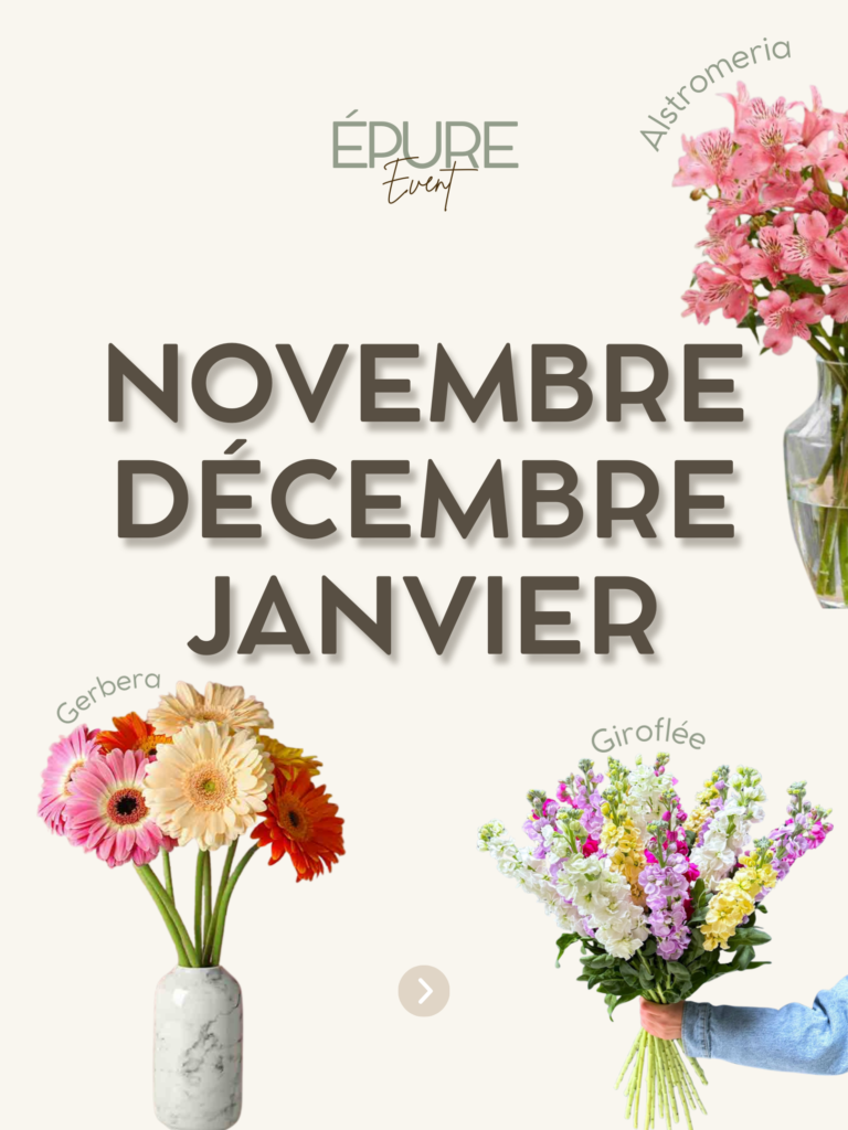 Calendrier floral novembre décembre janvier