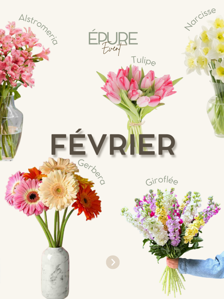 Calendrier floral février