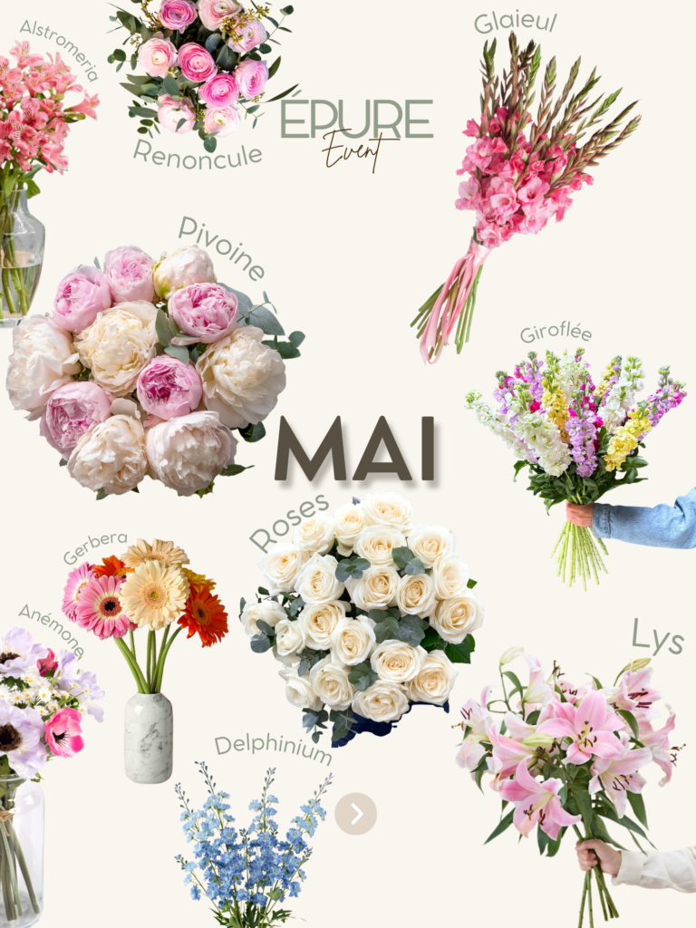 Calendrier floral mai